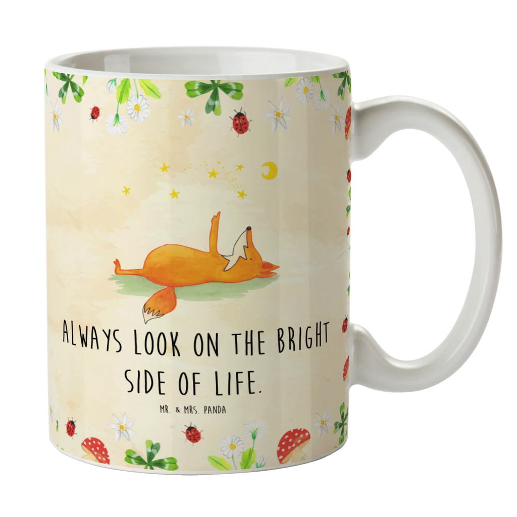 Mug Fox Stars Tasse, Kaffeetasse, Teetasse, Becher, Kaffeebecher, Teebecher, Keramiktasse, Porzellantasse, Büro Tasse, Geschenk Tasse, Tasse Sprüche, Tasse Motive, Kaffeetassen, Tasse bedrucken, Designer Tasse, Cappuccino Tassen, Schöne Teetassen, Fuchs, Füchse, tröstende Worte, Spruch positiv, Spruch schön, Romantik, Always Look on the Bright Side of Life