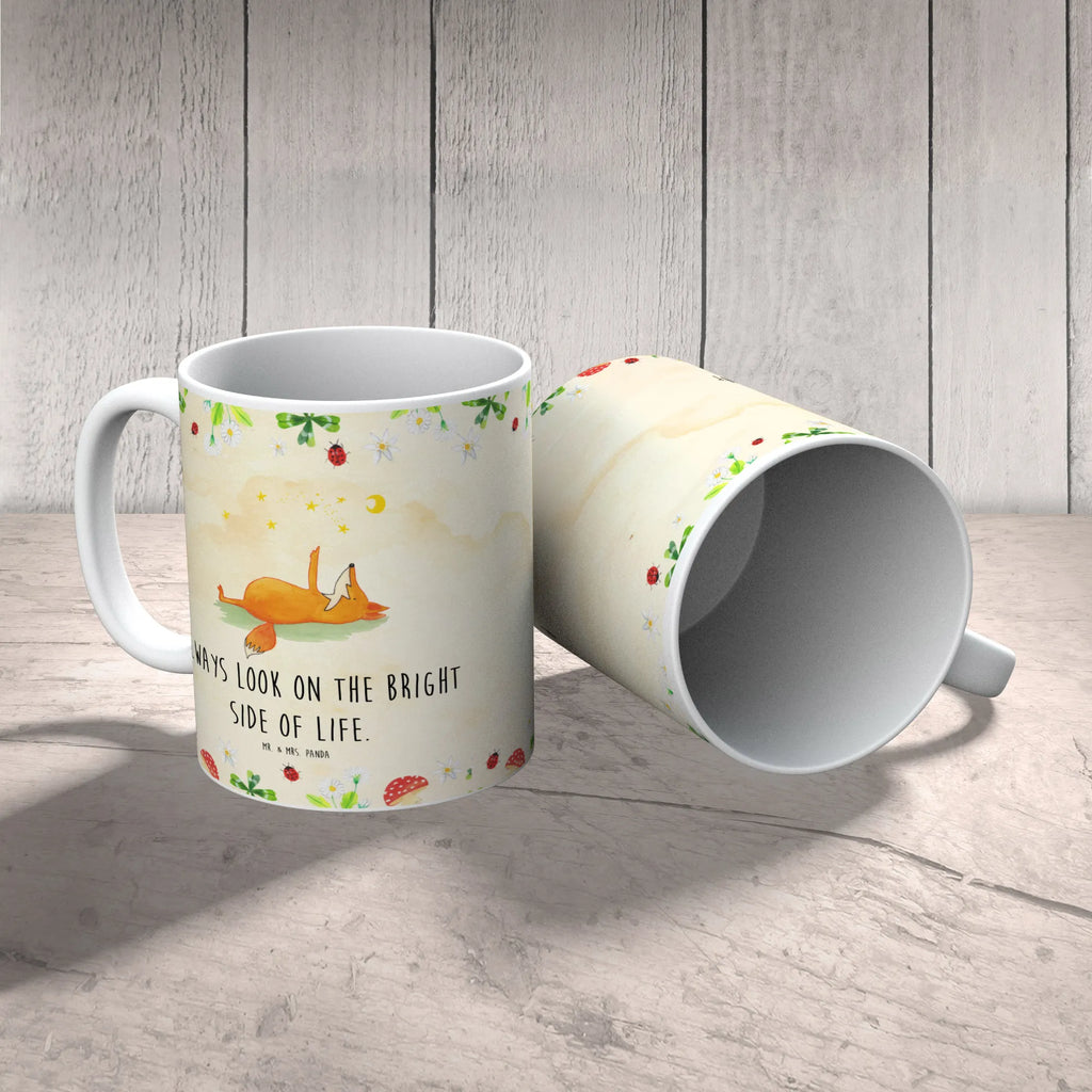 Mug Fox Stars Tasse, Kaffeetasse, Teetasse, Becher, Kaffeebecher, Teebecher, Keramiktasse, Porzellantasse, Büro Tasse, Geschenk Tasse, Tasse Sprüche, Tasse Motive, Kaffeetassen, Tasse bedrucken, Designer Tasse, Cappuccino Tassen, Schöne Teetassen, Fuchs, Füchse, tröstende Worte, Spruch positiv, Spruch schön, Romantik, Always Look on the Bright Side of Life