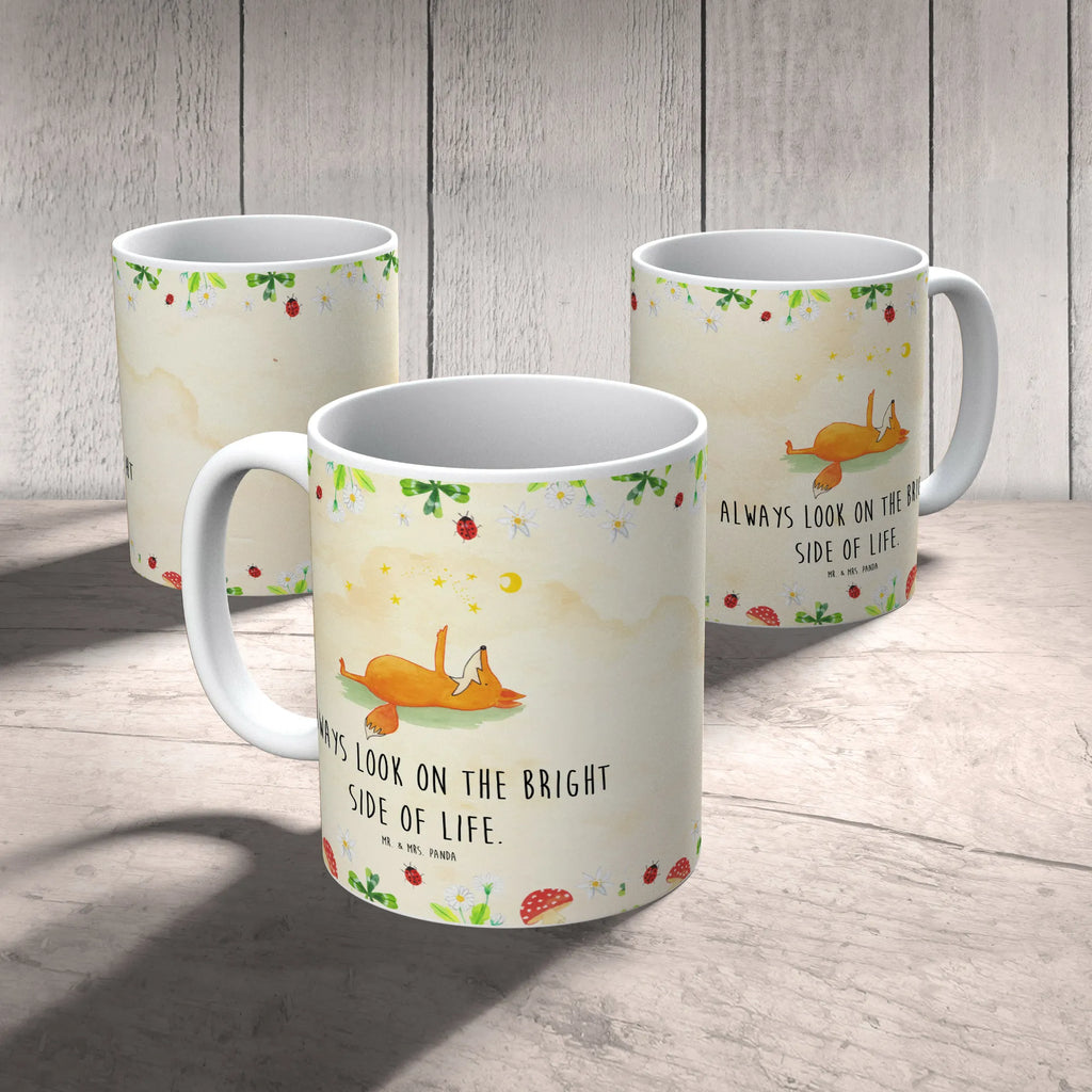 Mug Fox Stars Tasse, Kaffeetasse, Teetasse, Becher, Kaffeebecher, Teebecher, Keramiktasse, Porzellantasse, Büro Tasse, Geschenk Tasse, Tasse Sprüche, Tasse Motive, Kaffeetassen, Tasse bedrucken, Designer Tasse, Cappuccino Tassen, Schöne Teetassen, Fuchs, Füchse, tröstende Worte, Spruch positiv, Spruch schön, Romantik, Always Look on the Bright Side of Life