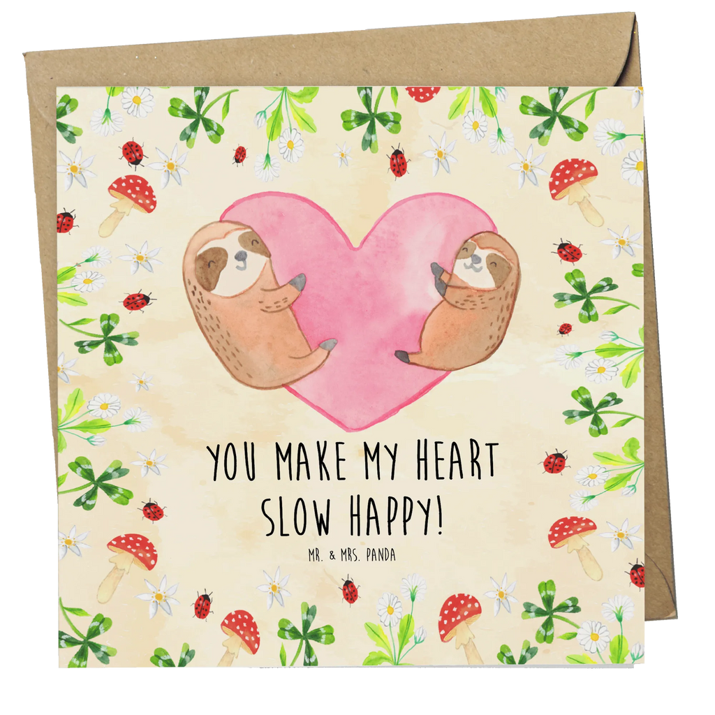 Deluxe Card sloths Heart anlasskarte, Glückwunschkarte, doppelkarte, Grußkarte, faltkarte, Klappkarte, Verlobung, Freundin, Partner, Freund, Ehemann, Ehefrau, Heiraten, Heiratsantrag, Liebe, Hocheitstag, Liebesgeschenk, Jahrestag, Hochzeitstag, Liebesbeweis, für Männer, Valentinstag, für Ehemann, Geschenk für Frauen, Mitbringsel, Geschenk für Partner, Geschenk für Freundin