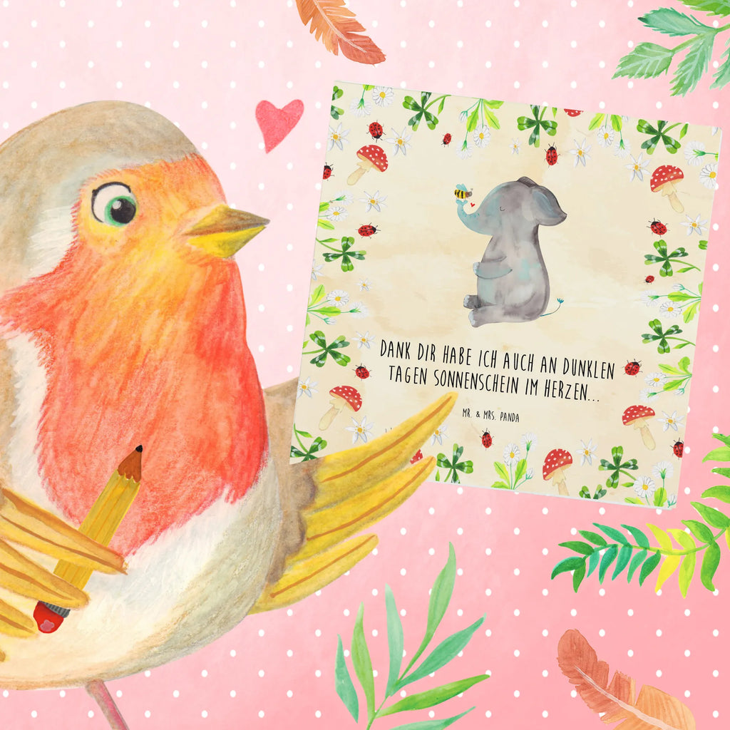 Deluxe Card elephant bee Klappkarte, Glückwunschkarte, Grußkarte, faltkarte, doppelkarte, anlasskarte, Tiere, Lustige Sprüche, Tiermotive, Gute Laune, Liebesspruch, Jahrestag, Hochzeitsgeschenk, Biene, Liebesbeweis, Liebe, Heiratsantrag, Elefant, Liebesgeschenk