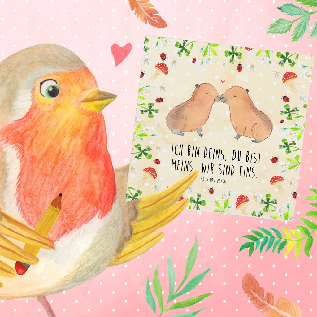 Deluxe Card Capybara love Glückwunschkarte, Grußkarte, doppelkarte, anlasskarte, faltkarte, Klappkarte, Lustige Sprüche, Tiere, Tiermotive, Gute Laune, Romantisches Geschenk, Jahrestag, Herzlich, Liebesspruch, Ehejubiläum, Capybara, Du Bist Meins, Kuschel Capybaras, Liebe, Liebesbeweis, Verliebt, Paar, Tierliebe, Partnertiere, Verschmolzen, Valentinstag, Geschenkidee, Handgezeichnet, Beziehung, Ich Bin Deins