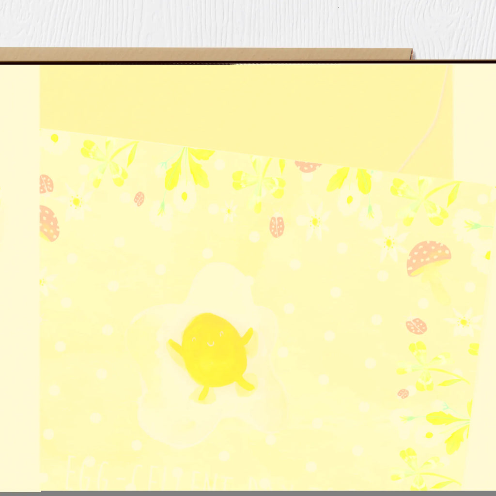 Deluxe Karte Spiegelei Ei faltkarte, Glückwunschkarte, Klappkarte, Grußkarte, doppelkarte, Lustige Sprüche, Gute Laune, Tiere, Tiermotive, Ei, Tag, Liebe, Glücklich, Spiegelei, Schön