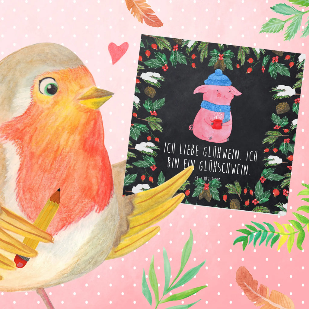 Deluxe Karte Schwein Glühwein Geburtstagskarte, Hochzeitskarte, Klappkarte, Hochwertige Grußkarte, Einladungskarte, Glückwunschkarte, Hochwertige Klappkarte, Karte, Grußkarte, Winter, Weihnachten, Weihnachtsdeko, Nikolaus, Advent, Heiligabend, Wintermotiv, Glühwein, Weihnachtsmarkt, Glühschwein, Punsch