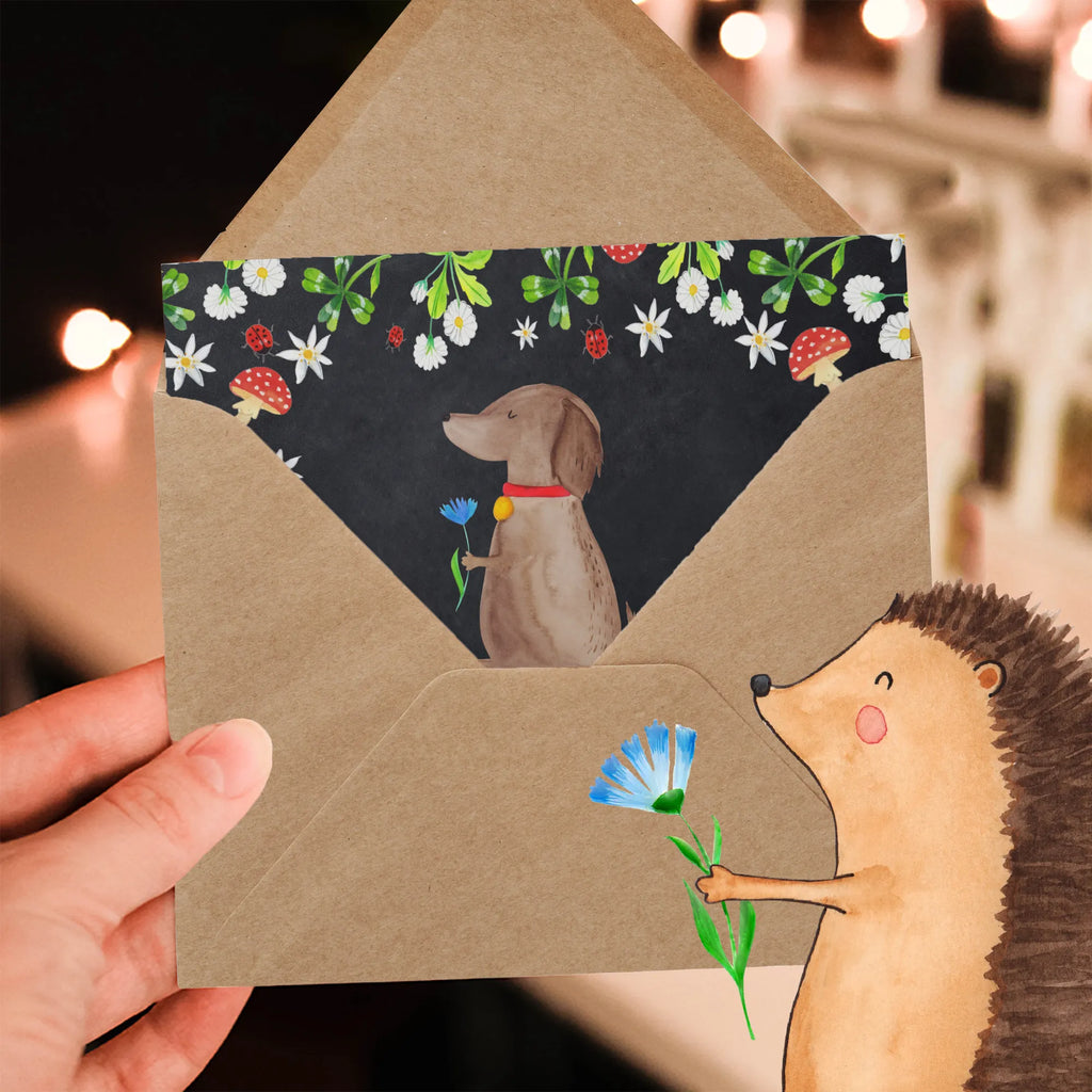 Deluxe Card Dog flower Hochwertige Klappkarte, Karte, Grußkarte, Klappkarte, Glückwunschkarte, Hochwertige Grußkarte, Geburtstagskarte, Einladungskarte, Hochzeitskarte, Hund, Hundemotiv, Haustier, Hunderasse, Tierliebhaber, Hundebesitzer, Sprüche, Frauchen, Hundeliebe, Hunde