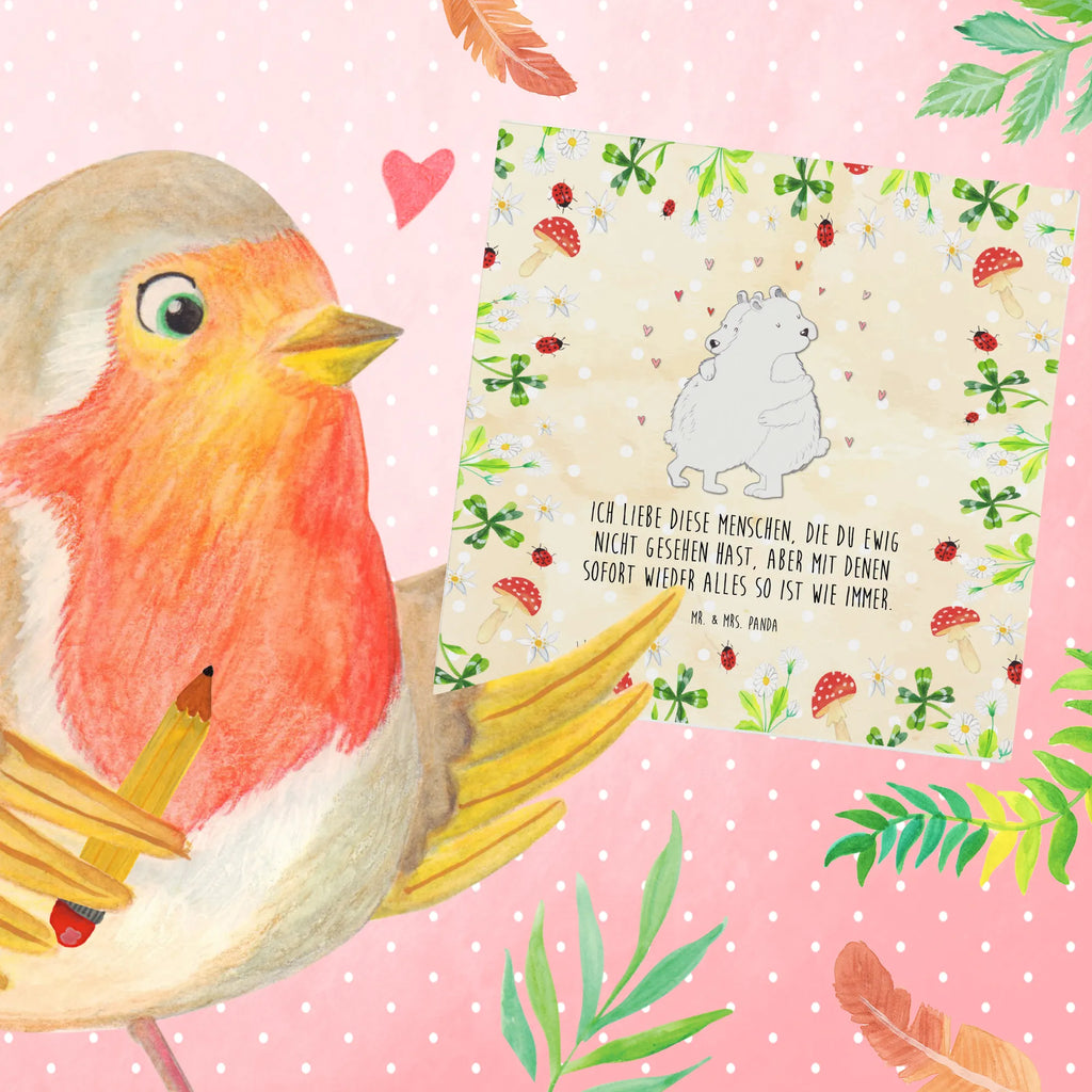 Deluxe Karte Eisbär Umarmen Hochzeitskarte, Klappkarte, Glückwunschkarte, Grußkarte, Karte, Geburtstagskarte, Hochwertige Grußkarte, Einladungskarte, Hochwertige Klappkarte, Tiermotive, Gute Laune, lustige Sprüche, Tiere