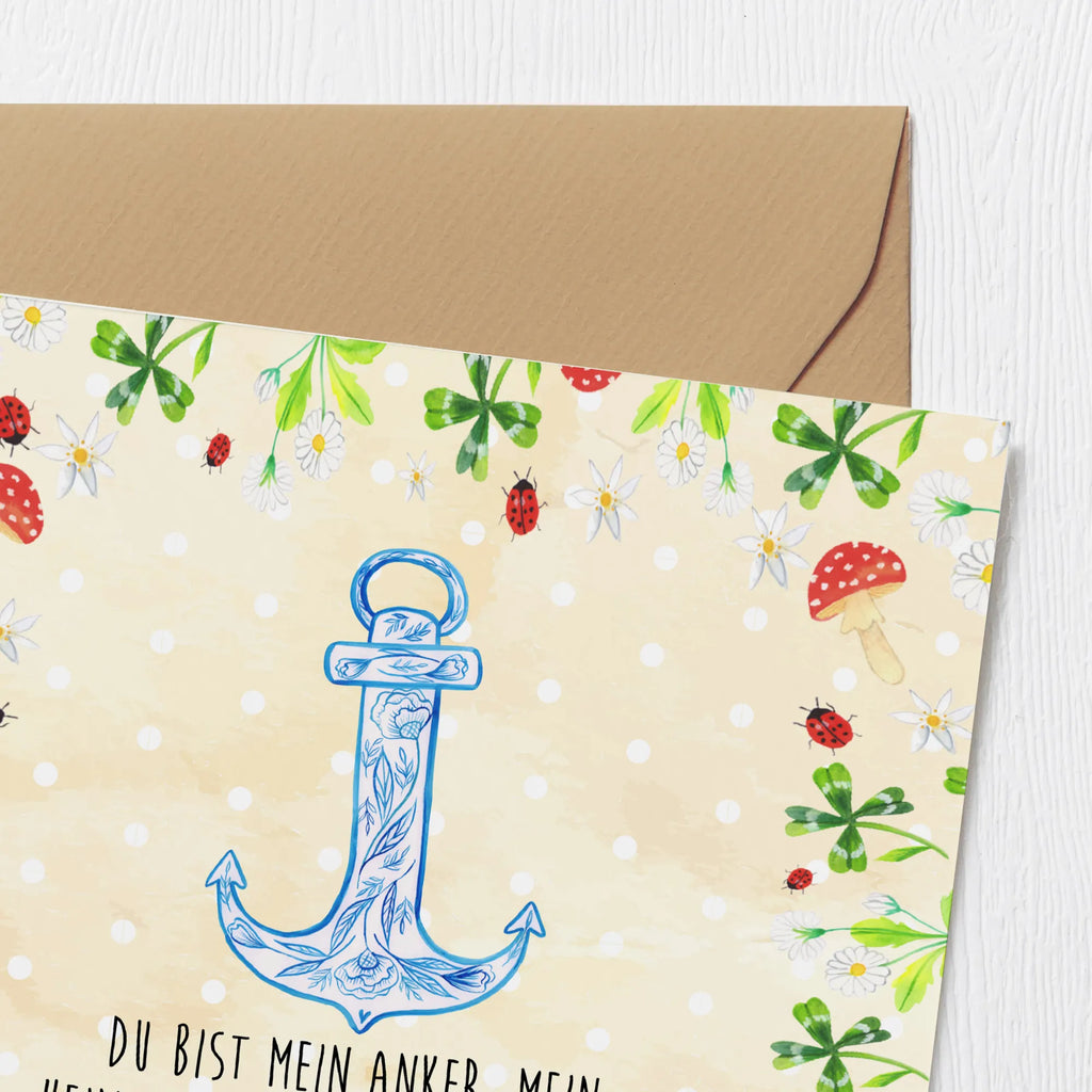 Deluxe Card anchor Blue Karte, Grußkarte, Geburtstagskarte, Einladungskarte, Glückwunschkarte, Hochwertige Grußkarte, Klappkarte, Hochzeitskarte, Hochwertige Klappkarte, Tiermotive, Gute Laune, lustige Sprüche, Tiere