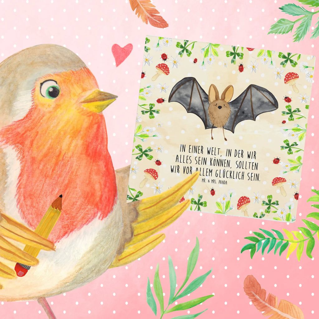 Deluxe Card bat wing Karte, Hochzeitskarte, Glückwunschkarte, Hochwertige Grußkarte, Geburtstagskarte, Klappkarte, Grußkarte, Hochwertige Klappkarte, Einladungskarte, Tiermotive, Gute Laune, lustige Sprüche, Tiere