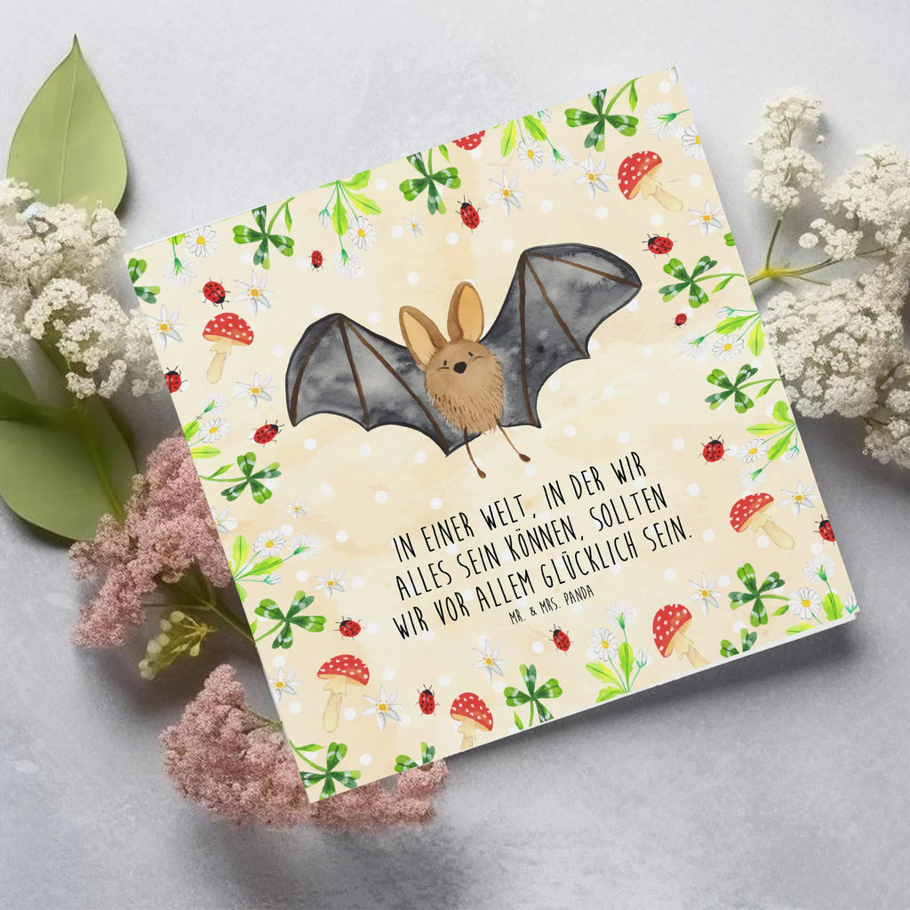 Deluxe Card bat wing Karte, Hochzeitskarte, Glückwunschkarte, Hochwertige Grußkarte, Geburtstagskarte, Klappkarte, Grußkarte, Hochwertige Klappkarte, Einladungskarte, Tiermotive, Gute Laune, lustige Sprüche, Tiere