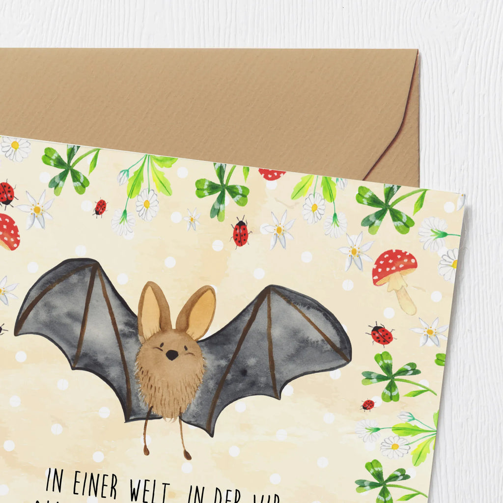 Deluxe Card bat wing Karte, Hochzeitskarte, Glückwunschkarte, Hochwertige Grußkarte, Geburtstagskarte, Klappkarte, Grußkarte, Hochwertige Klappkarte, Einladungskarte, Tiermotive, Gute Laune, lustige Sprüche, Tiere