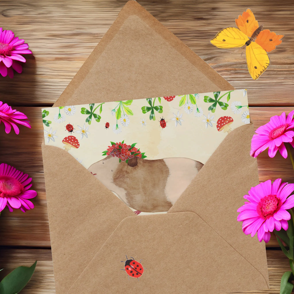 Deluxe Card Guinea pig wisdom Hochwertige Klappkarte, Hochzeitskarte, Karte, Klappkarte, Geburtstagskarte, Grußkarte, Einladungskarte, Glückwunschkarte, Hochwertige Grußkarte, Tiermotive, Gute Laune, lustige Sprüche, Tiere, Wunderland, Realität, Meerschweinchen, Meeries, Spruch, Meerie, Wunder, Weisheit, Blumenkind, Motivation