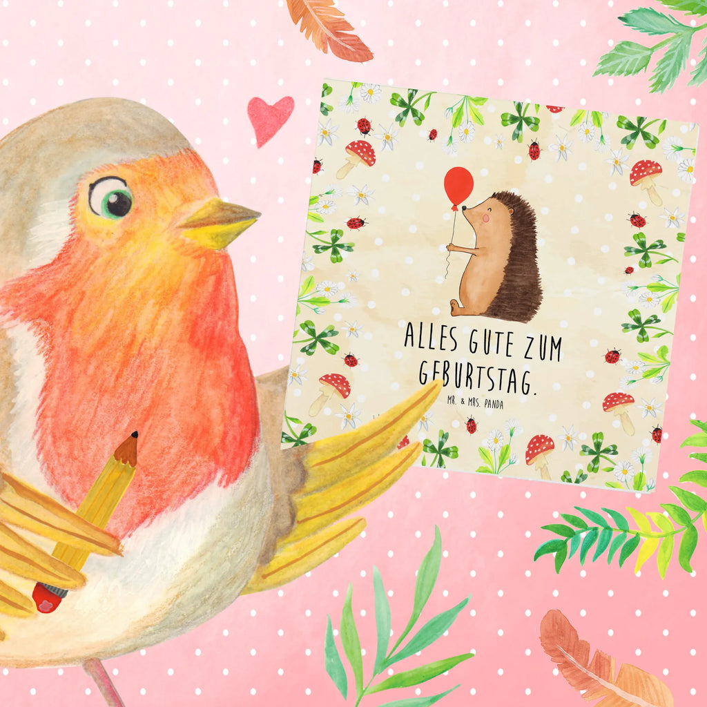 Deluxe Karte Igel Luftballon Karte, Einladungskarte, Geburtstagskarte, Klappkarte, Hochzeitskarte, Glückwunschkarte, Hochwertige Klappkarte, Grußkarte, Hochwertige Grußkarte, Tiermotive, Gute Laune, lustige Sprüche, Tiere, Geburtstagskind, Igel, Glückwunsch, Herzlichen Glückwunsch, Happy Birthday, Geburtstag, Ballon