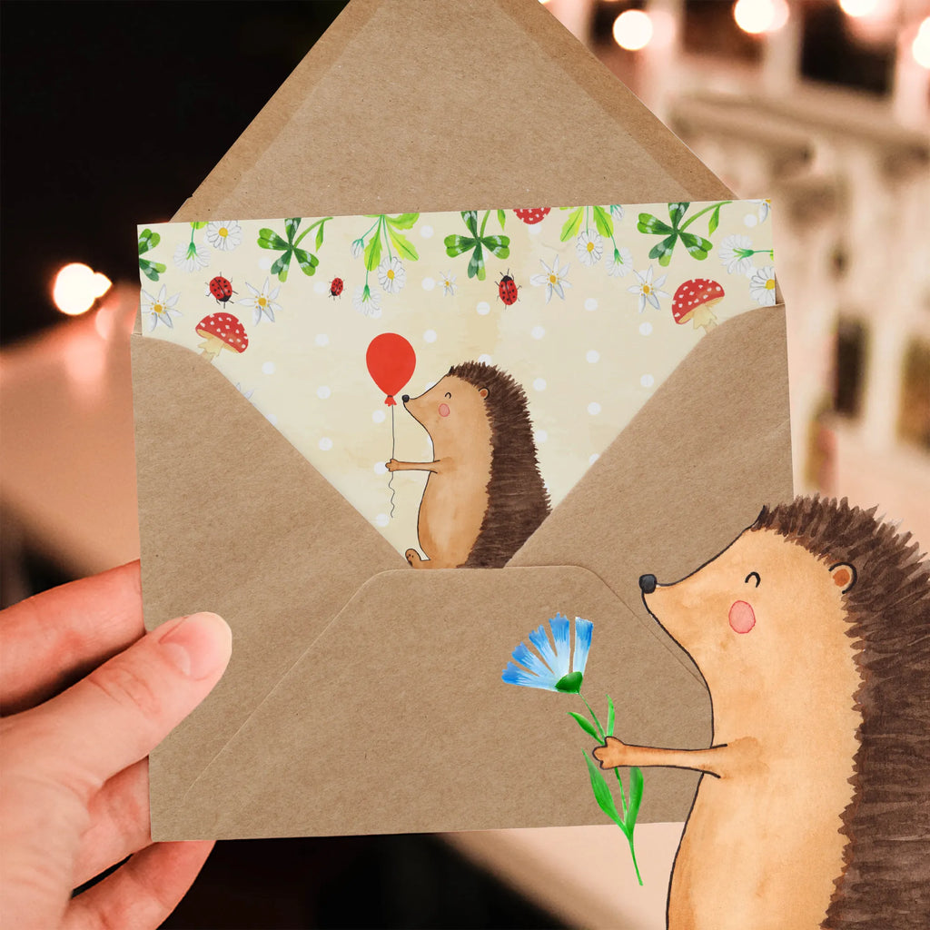 Deluxe Karte Igel Luftballon Karte, Einladungskarte, Geburtstagskarte, Klappkarte, Hochzeitskarte, Glückwunschkarte, Hochwertige Klappkarte, Grußkarte, Hochwertige Grußkarte, Tiermotive, Gute Laune, lustige Sprüche, Tiere, Geburtstagskind, Igel, Glückwunsch, Herzlichen Glückwunsch, Happy Birthday, Geburtstag, Ballon