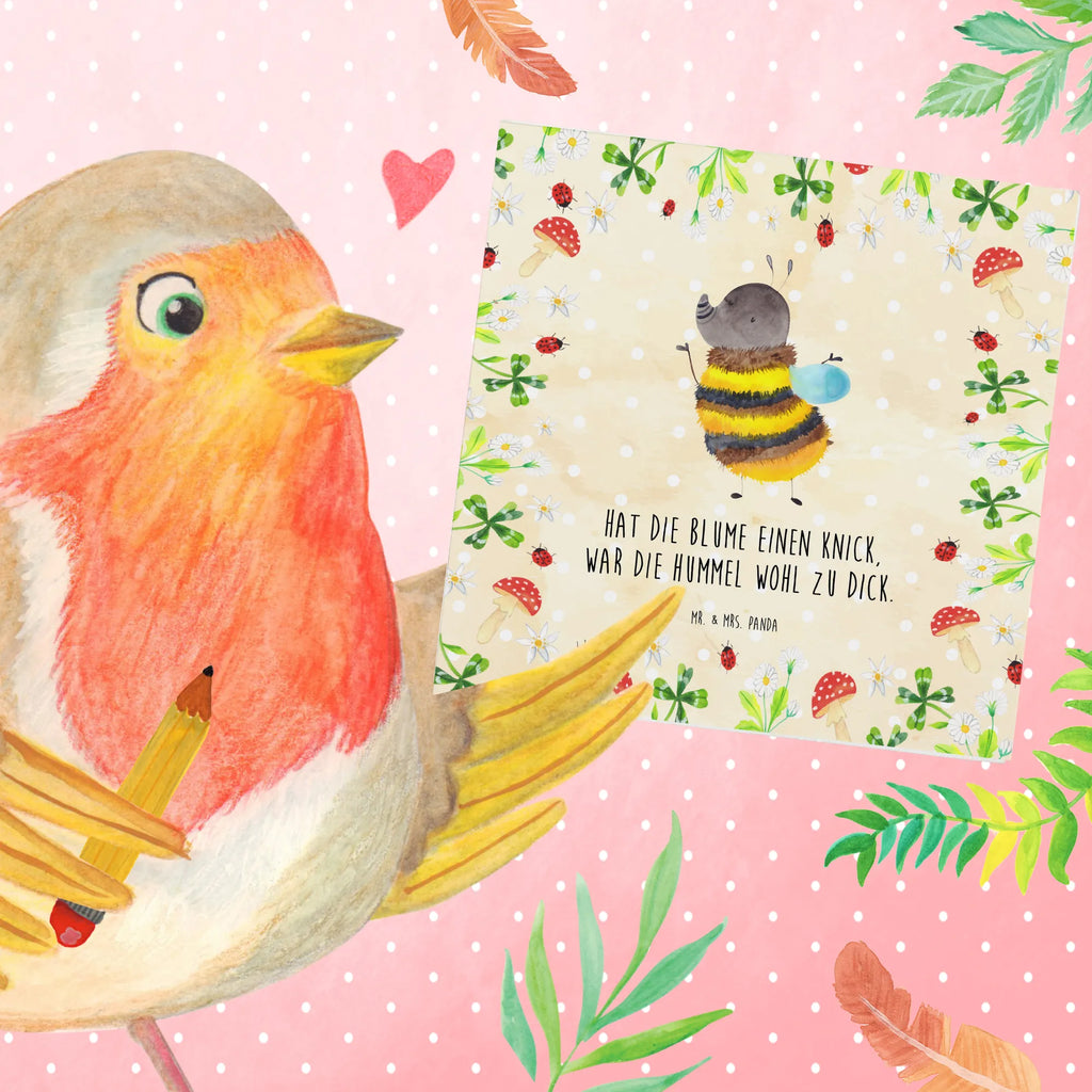 Deluxe Karte Hummel flauschig Karte, Klappkarte, Einladungskarte, Geburtstagskarte, Glückwunschkarte, Grußkarte, Hochzeitskarte, Hochwertige Klappkarte, Hochwertige Grußkarte, Tiermotive, Gute Laune, lustige Sprüche, Tiere, Flauschig, Hummel, Biene, Blume, Natur