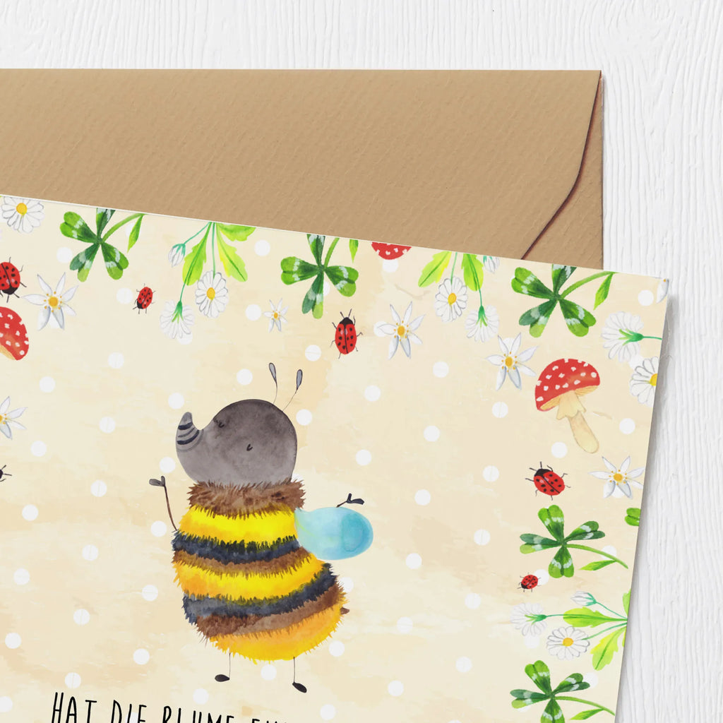 Deluxe Karte Hummel flauschig Karte, Klappkarte, Einladungskarte, Geburtstagskarte, Glückwunschkarte, Grußkarte, Hochzeitskarte, Hochwertige Klappkarte, Hochwertige Grußkarte, Tiermotive, Gute Laune, lustige Sprüche, Tiere, Flauschig, Hummel, Biene, Blume, Natur
