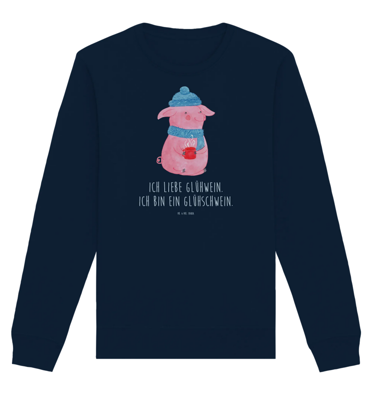Organic Pullover Pig Mulled wine Christmas time, snow, Christmas market, mulled wine, punch, mulled pig