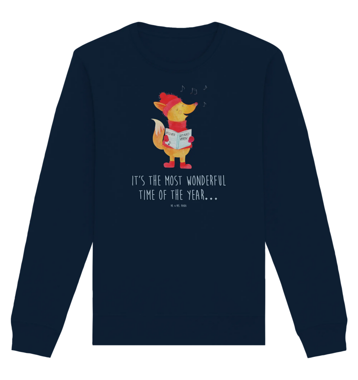 Organic Pullover Fox Singer Christmas time, snow