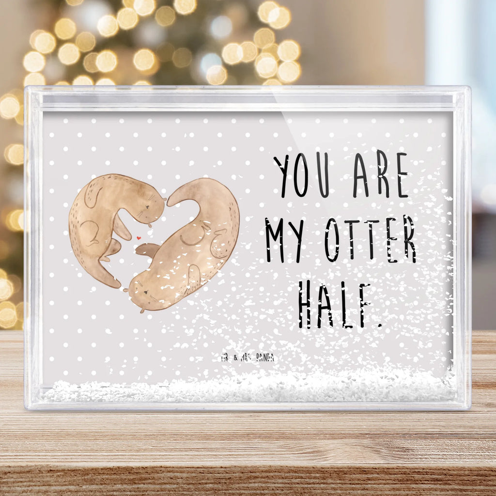 Schüttelrahmen Otter Herz Otter, Fischotter, Seeotter, gemeinsames Leben, Herz, Bessere Hälfte, Liebesgeschenk, Liebesbeweis, Jahrestag, Verlobung, Liebe, Hochzeitstag, Love you