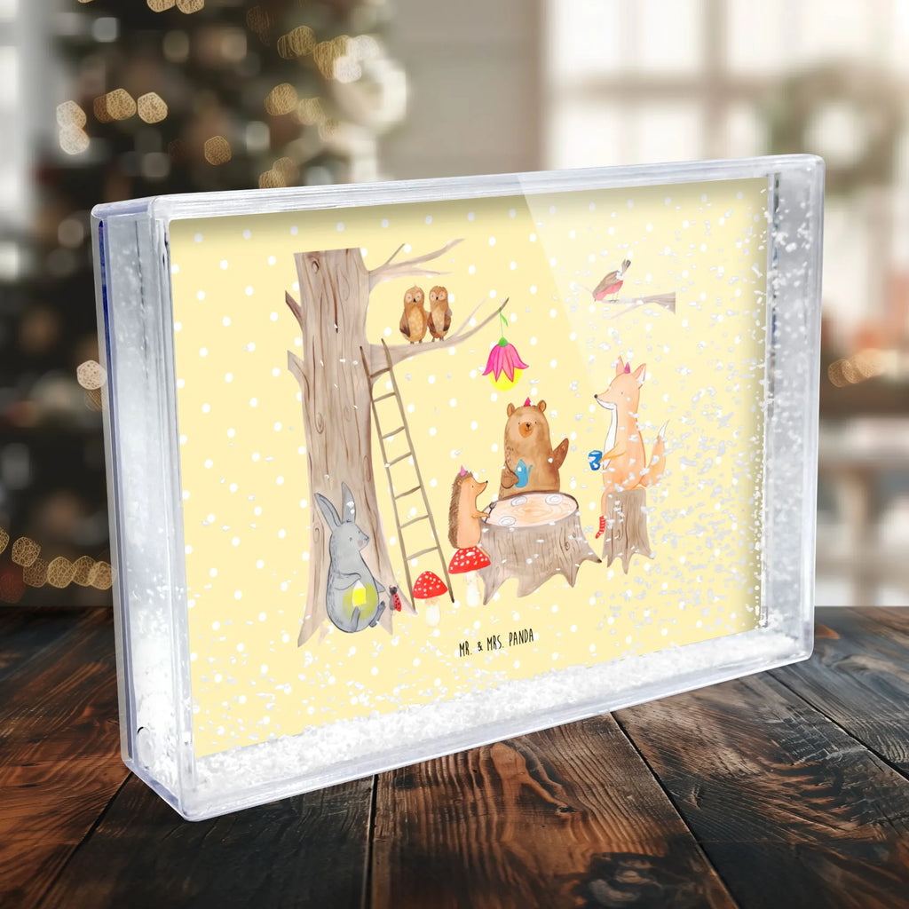 Schüttelrahmen Waldtiere Picknick Tiermotive, Gute Laune, lustige Sprüche, Tiere, Fuchs, Igel, Hase, Picknick, Eichhörnchen, Wald, Waldtiere, Maus