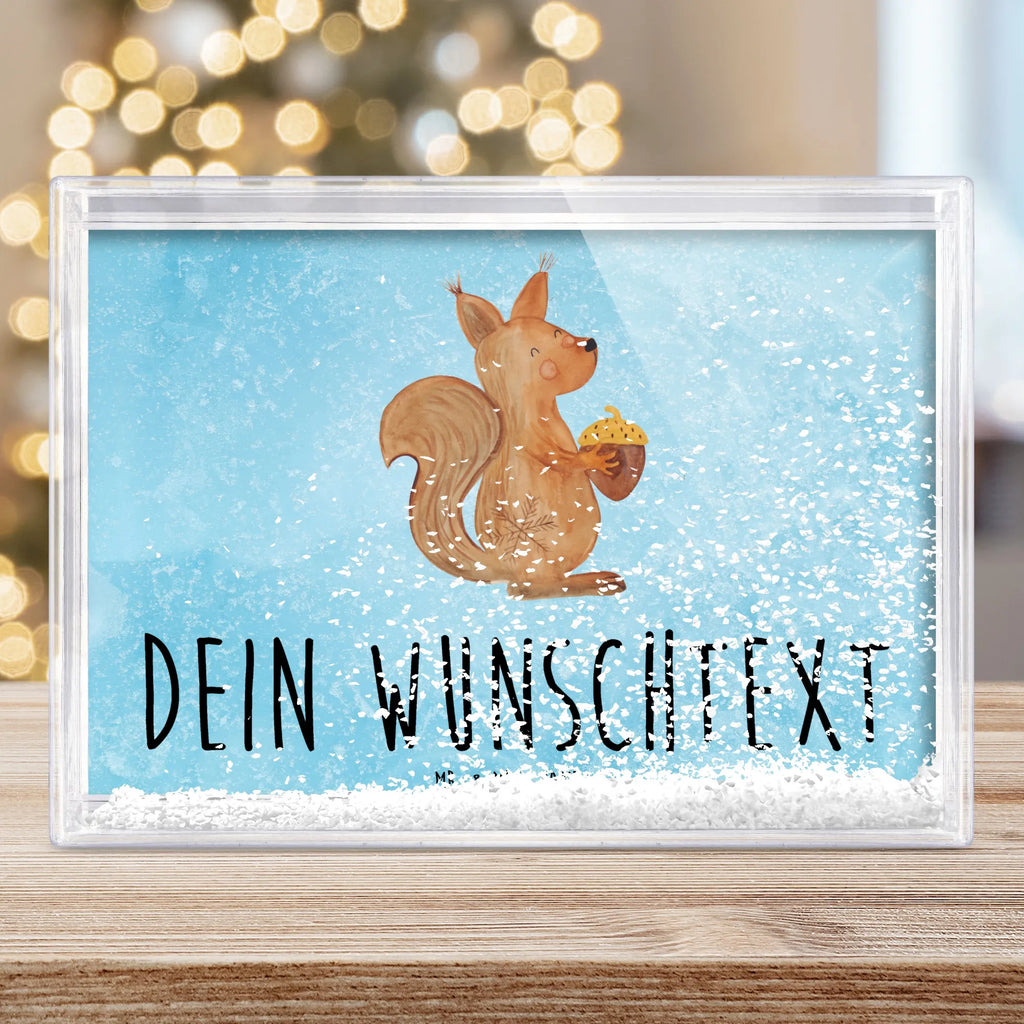 Personalisierter Schüttelrahmen Eichhörnchen Weihnachten Winter, Weihnachten, Weihnachtsdeko, Nikolaus, Advent, Heiligabend, Wintermotiv, Neujahr, Guten Rutsch, Weihnachtsgruß, Frohes neues Jahr, Weihnachtsmotiv, Vogel, Frohe Weihnachten