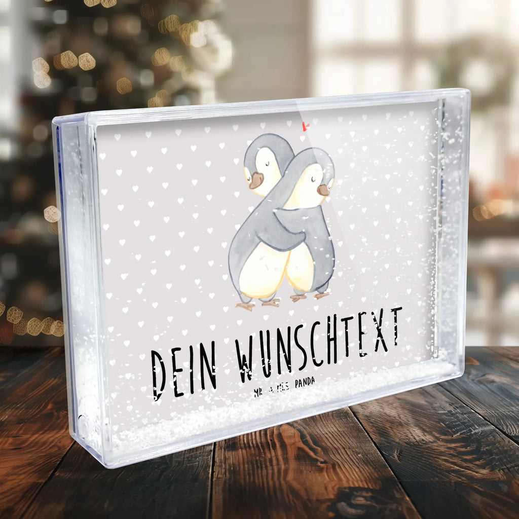 Personalisierter Schüttelrahmen Pinguine Kuscheln Liebe, Partner, Freund, Freundin, Ehemann, Ehefrau, Heiraten, Verlobung, Heiratsantrag, Liebesgeschenk, Jahrestag, Hocheitstag, Geschenk für Frauen, Mitbringsel, Liebesbeweis, Geschenk für Partner, für Männer, für Ehemann, Valentinstag, Geschenk für Freundin, Hochzeitstag