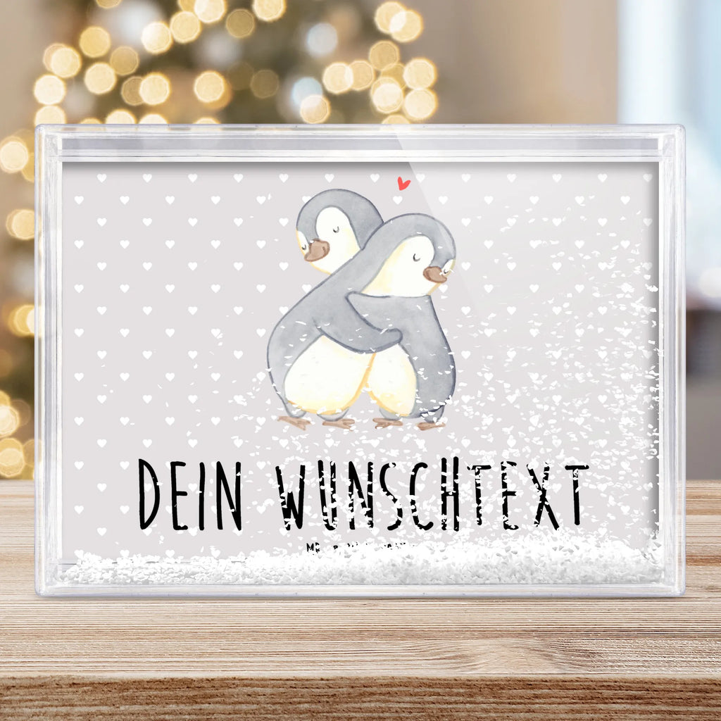 Personalisierter Schüttelrahmen Pinguine Kuscheln Liebe, Partner, Freund, Freundin, Ehemann, Ehefrau, Heiraten, Verlobung, Heiratsantrag, Liebesgeschenk, Jahrestag, Hocheitstag, Geschenk für Frauen, Mitbringsel, Liebesbeweis, Geschenk für Partner, für Männer, für Ehemann, Valentinstag, Geschenk für Freundin, Hochzeitstag