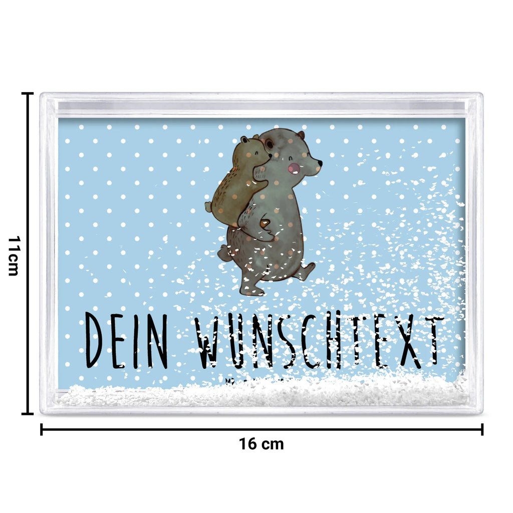 Personalisierter Schüttelrahmen Papa Bär Familie, Vatertag, Muttertag, Bruder, Schwester, Mama, Papa, Oma, Opa, Geburtstag, Vati, Geschenk, Onkel, Vater, Papi