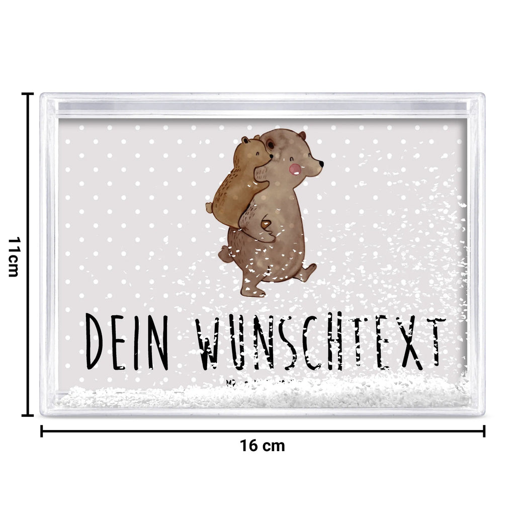 Personalisierter Schüttelrahmen Papa Bär Familie, Vatertag, Muttertag, Bruder, Schwester, Mama, Papa, Oma, Opa, Geburtstag, Vati, Geschenk, Onkel, Vater, Papi