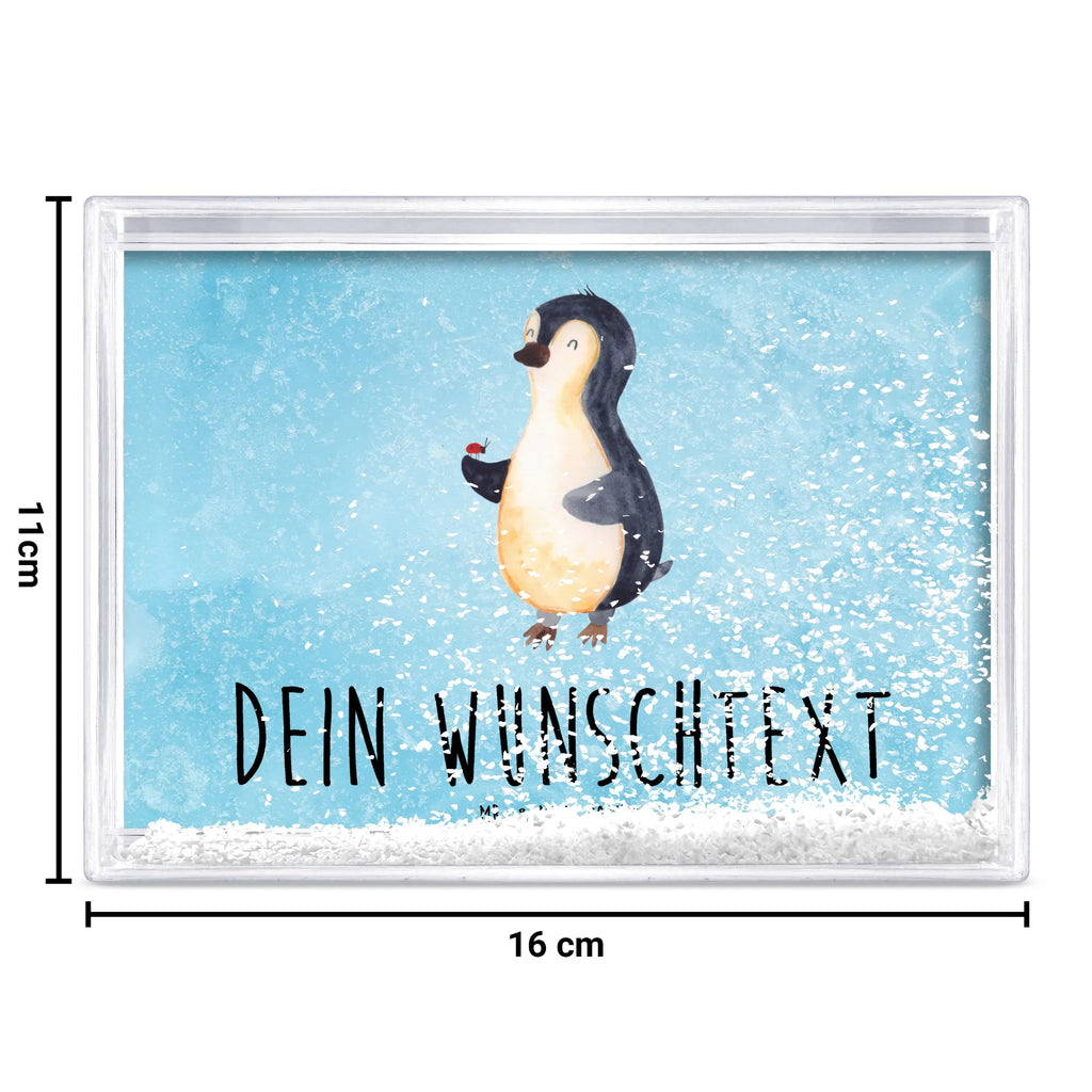 Personalized Shaker Frame Penguin ladybug Penguin, North Pole, Winter, Penguins, love, wonder, happiness, joy, joy of life, ladybird, penguins