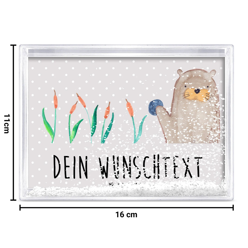 Personalized Shaker Frame otter Stone otter, marten, sea otter, European otter, water mammal, aquatic animal, baby otter, predator, water, otter gifts, animal lover, gift ideas for animal lovers, animal, mammal, water animal, gifts for people in love, Otter Sea Otter Lake Otter