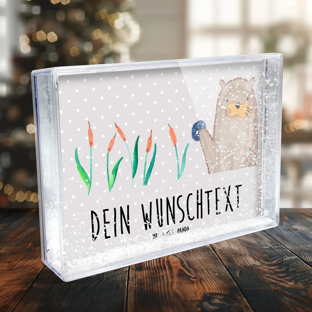 Personalized Shaker Frame otter Stone otter, marten, sea otter, European otter, water mammal, aquatic animal, baby otter, predator, water, otter gifts, animal lover, gift ideas for animal lovers, animal, mammal, water animal, gifts for people in love, Otter Sea Otter Lake Otter