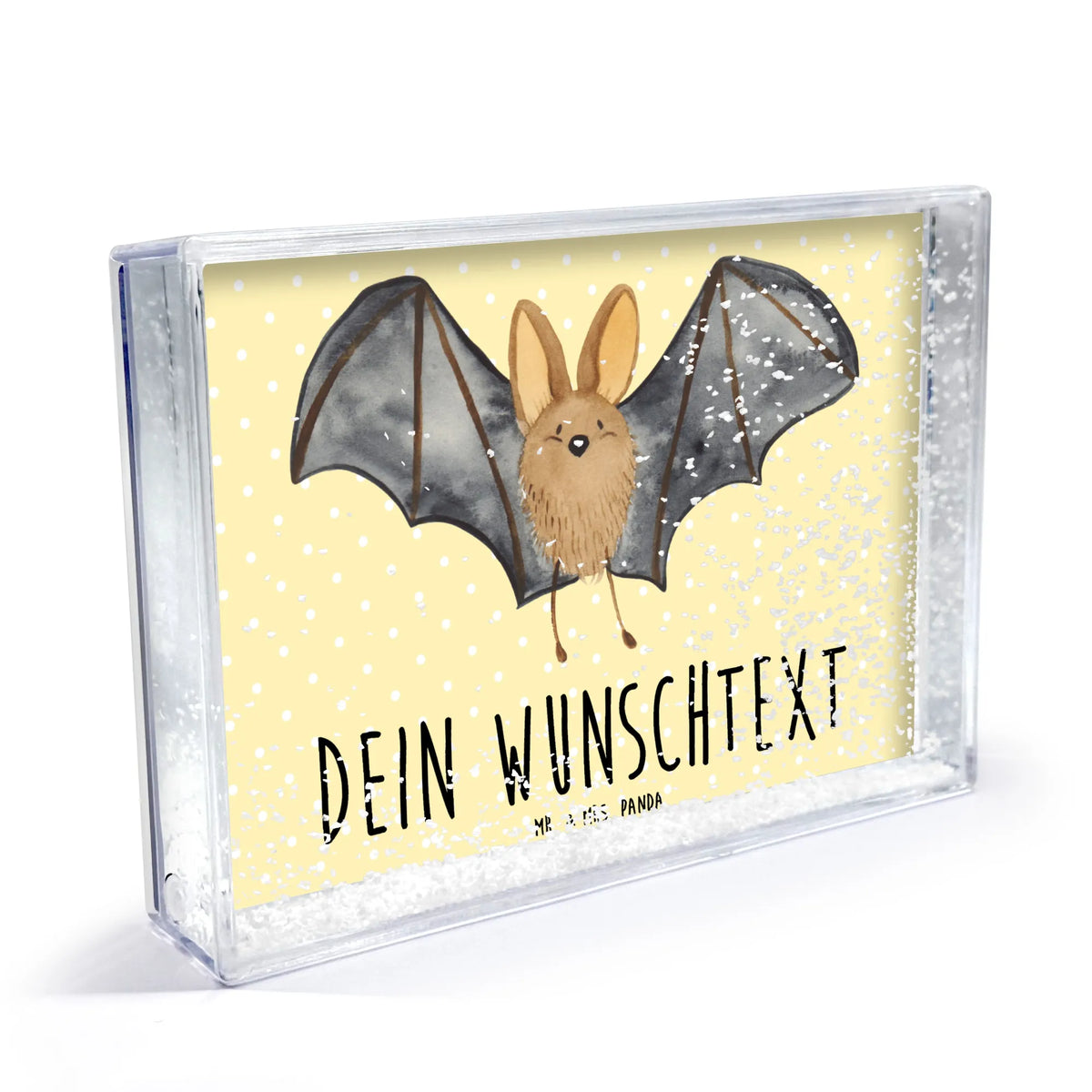 Personalisierter Schüttelrahmen Fledermaus Flügel Lustige Sprüche, Tiere, Tiermotive, Gute Laune