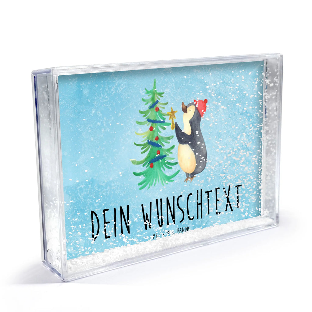 Personalized Shaker Frame penguin Christmas tree Winter, Christmas, Christmas time, snow, Penguin