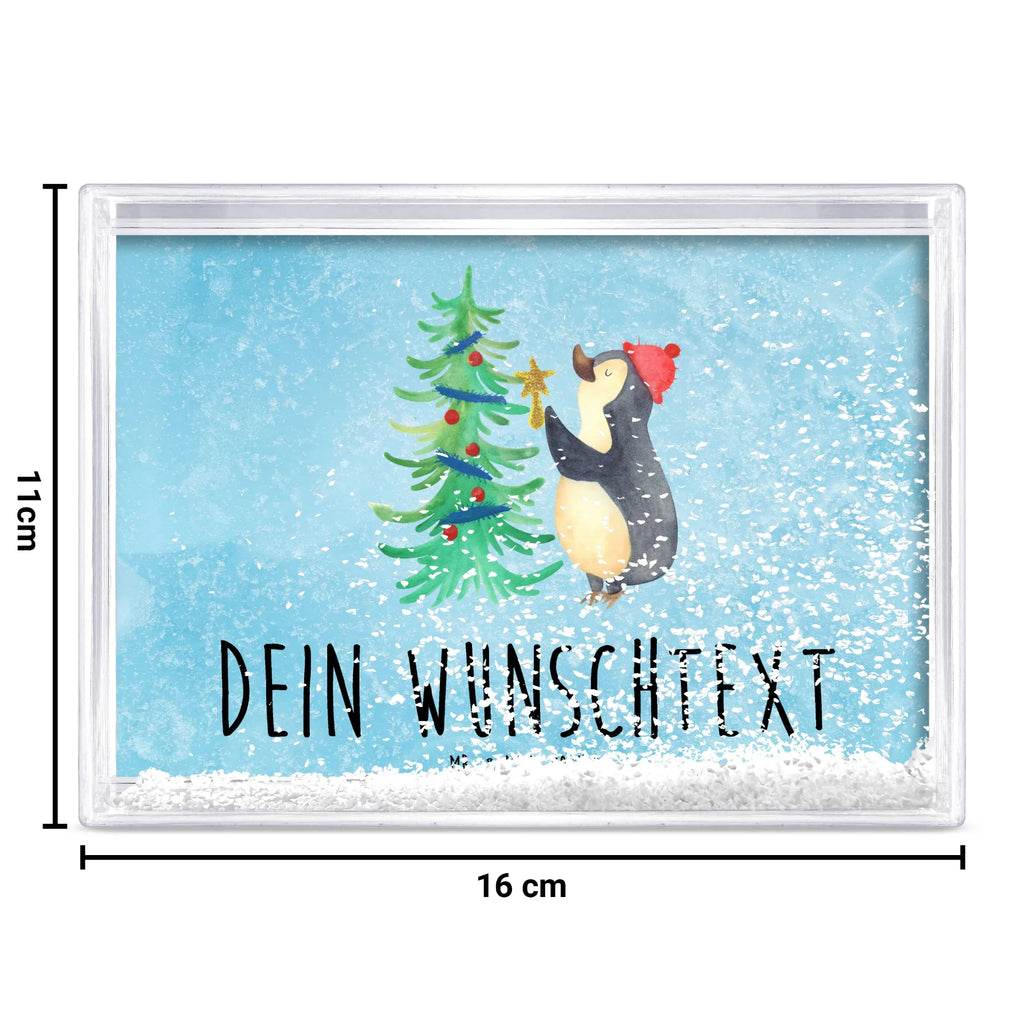 Personalized Shaker Frame penguin Christmas tree Winter, Christmas, Christmas time, snow, Penguin