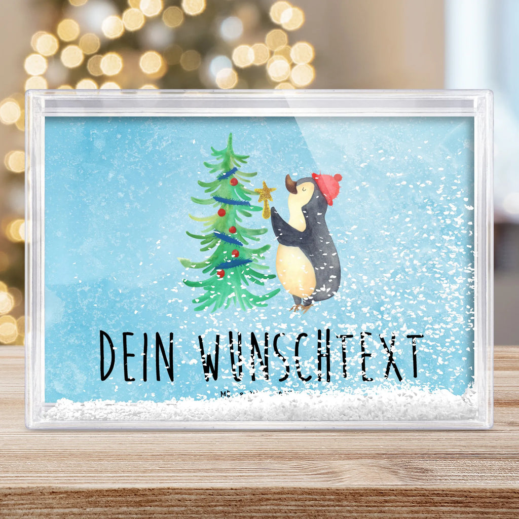 Personalized Shaker Frame penguin Christmas tree Winter, Christmas, Christmas time, snow, Penguin