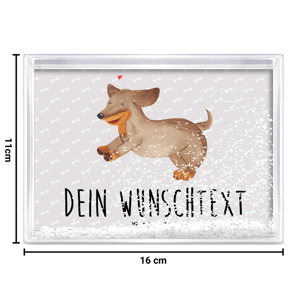 Personalisierter Schüttelrahmen Hund Dackel Hund, Hundemotiv, Haustier, Hunderasse, Tierliebhaber, Hundebesitzer, Sprüche, happy dog, Hunde, Dachshund, Dackel