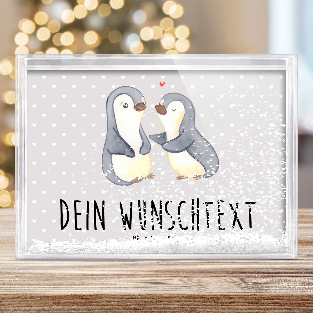 Personalisierter Schüttelrahmen Pinguine trösten Liebe, Partner, Freund, Freundin, Ehemann, Ehefrau, Heiraten, Verlobung, Heiratsantrag, Liebesgeschenk, Jahrestag, Hocheitstag, Geschenk für Frauen, Hochzeitstag, Valentinstag, für Ehemann, Mitbringsel, Geschenk für Freundin, Geschenk für Partner, für Männer, Liebesbeweis