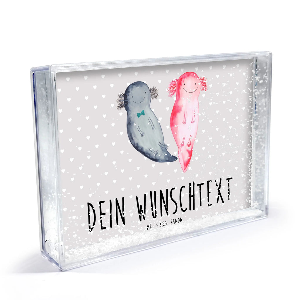 Spersonalizowana ramka do potrząsania ajolotl Miłość Miłość, partner, przyjaciel, przyjaciółka, mąż, żona, wesele, zaręczyny, prośba o rękę, prezent miłosny, rocznica, dzień ślubu