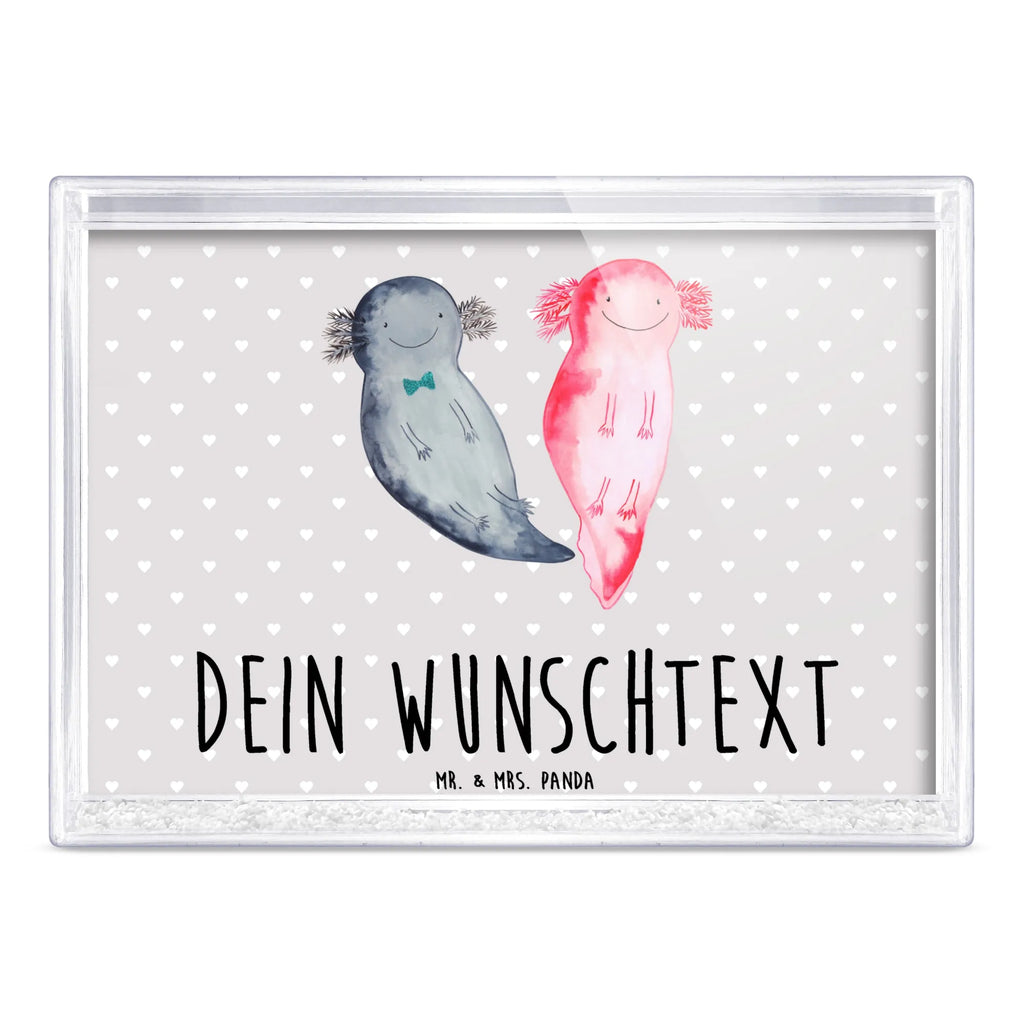 Spersonalizowana ramka do potrząsania ajolotl Miłość Miłość, partner, przyjaciel, przyjaciółka, mąż, żona, wesele, zaręczyny, prośba o rękę, prezent miłosny, rocznica, dzień ślubu