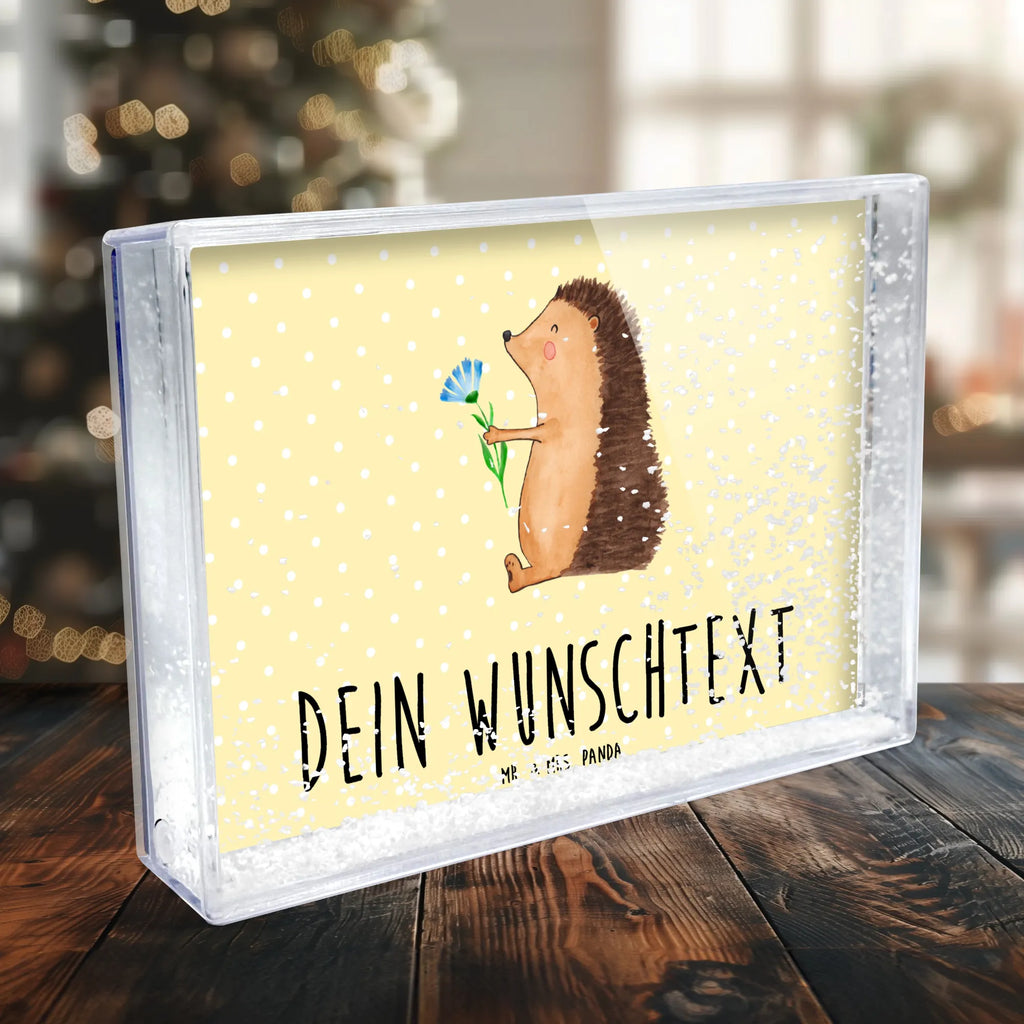 Personalisierter Schüttelrahmen Igel Blumen Tiermotive, Gute Laune, lustige Sprüche, Tiere, Besuch, Igel, Krankheit, Genesungswünsche, Gute Besserung, Krankenhaus, krank