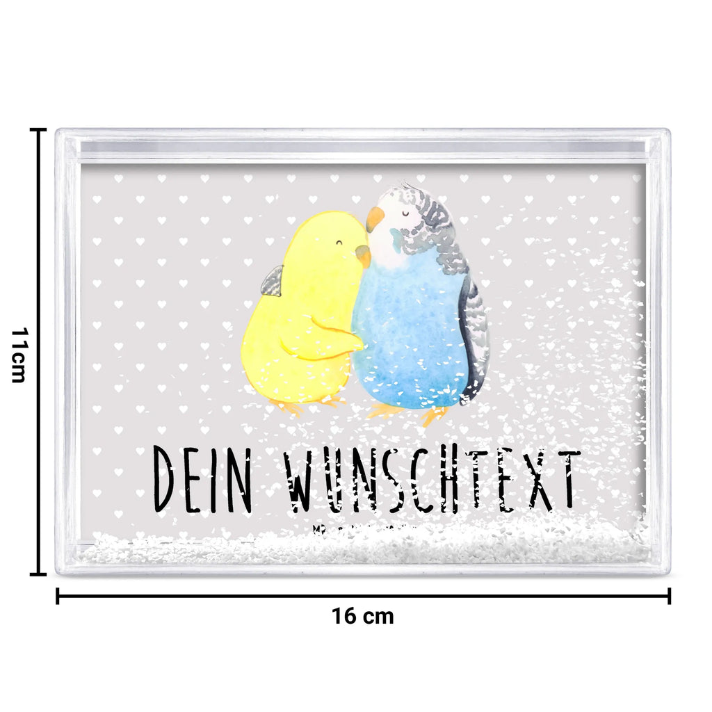 Personalized Shaker Frame Parakeets in love Love, Loving, Two, Together, Marriage, Engagement, Proposal of marriage, Love gift, gift for her, gift for him, anniversary gift, trust, closeness, budgie, cuddling, love, birds