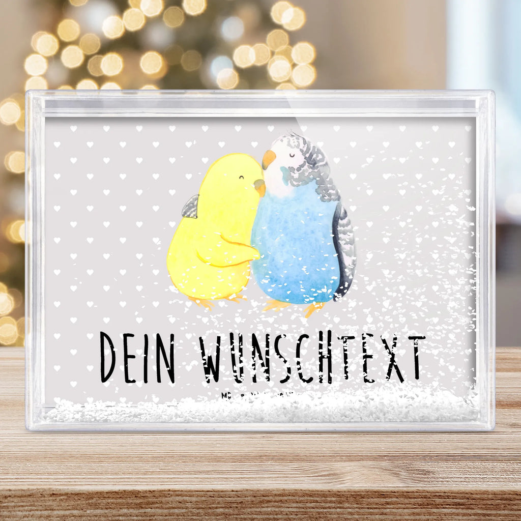 Personalized Shaker Frame Parakeets in love Love, Loving, Two, Together, Marriage, Engagement, Proposal of marriage, Love gift, gift for her, gift for him, anniversary gift, trust, closeness, budgie, cuddling, love, birds
