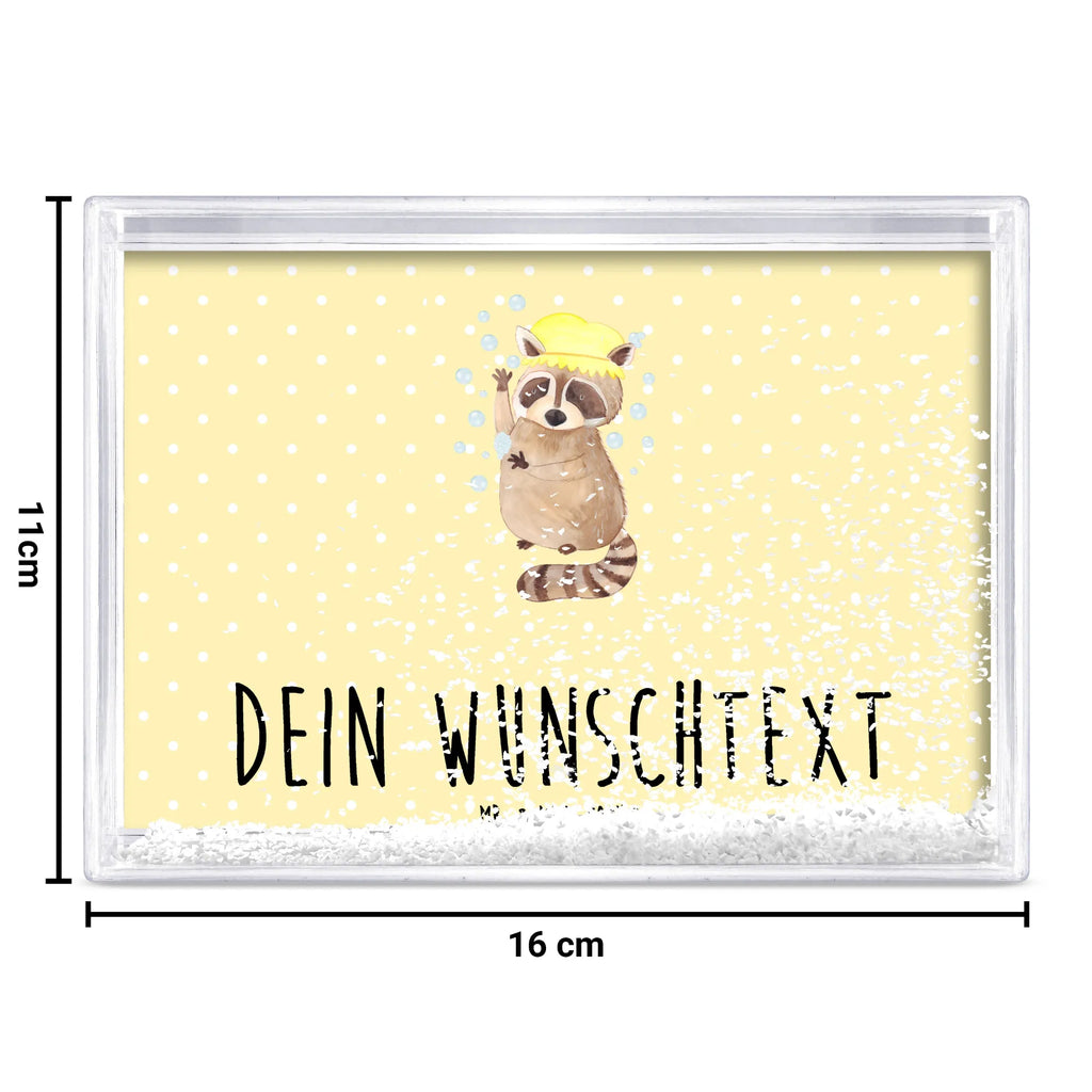Personalisierter Schüttelrahmen Waschbär Tiermotive, Gute Laune, lustige Sprüche, Tiere, Plan, Seifenblasen, Waschbär, Fröhlich, Tagträumen, waschen