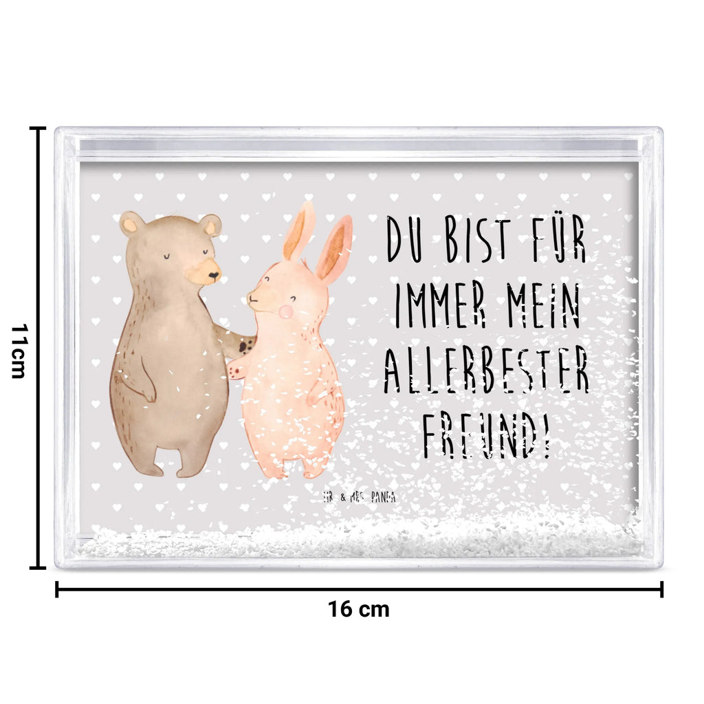 shake frame bear and rabbit Embrace Liebe, Partner, Freund, Freundin, Ehemann, Ehefrau, Heiraten, Verlobung, Heiratsantrag, Liebesgeschenk, Jahrestag, Hocheitstag, bester Freund, Hase, Bär, Freunde, best friends, Bärchen