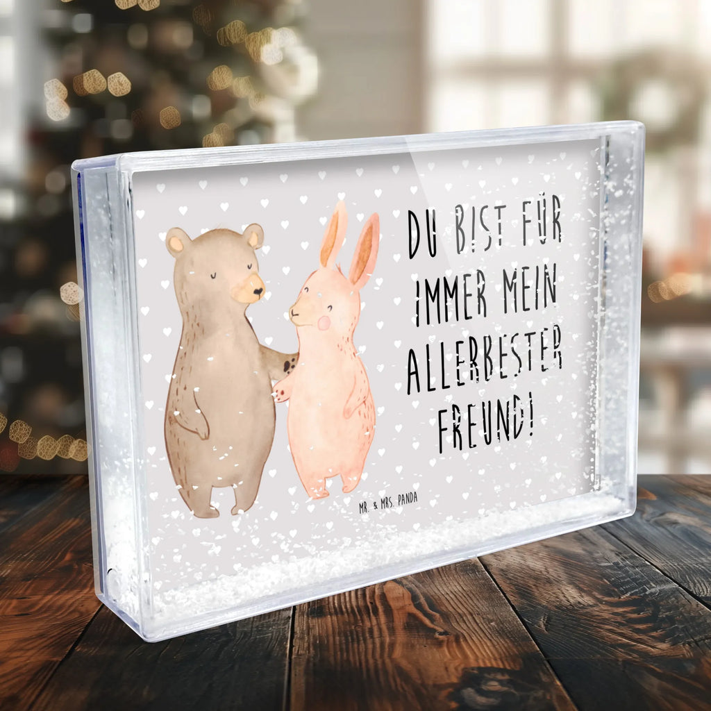shake frame bear and rabbit Embrace Liebe, Partner, Freund, Freundin, Ehemann, Ehefrau, Heiraten, Verlobung, Heiratsantrag, Liebesgeschenk, Jahrestag, Hocheitstag, bester Freund, Hase, Bär, Freunde, best friends, Bärchen