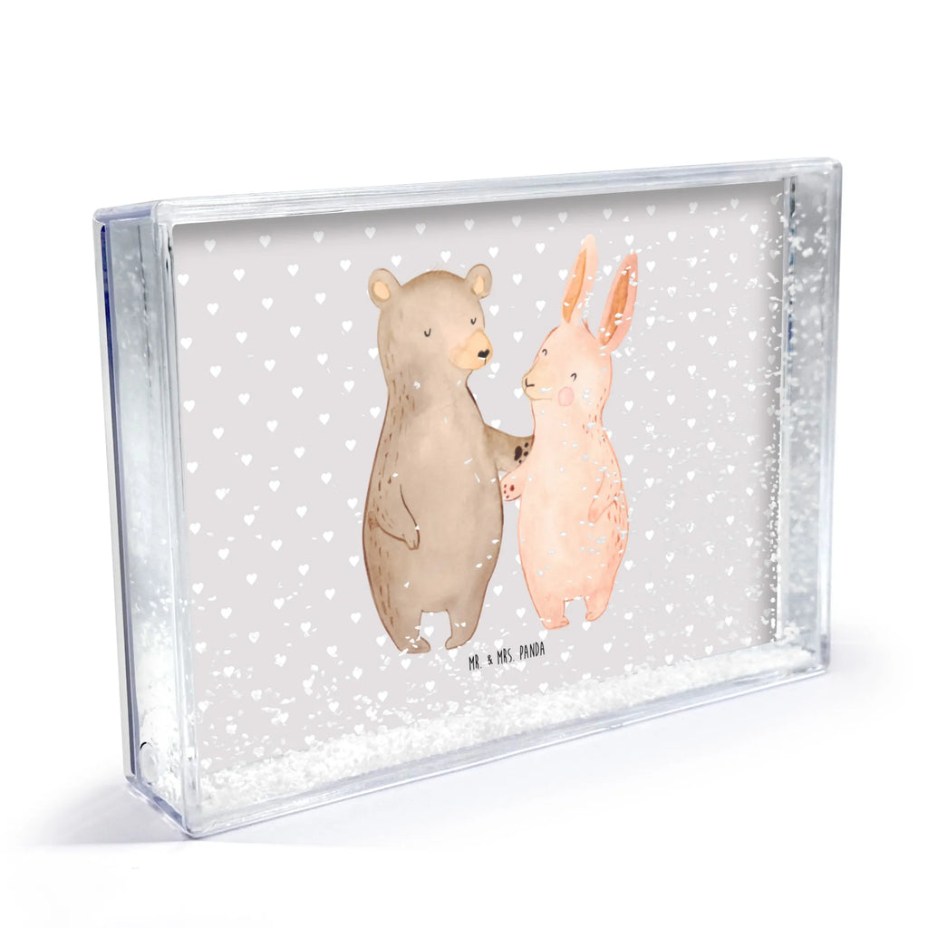shake frame bear and rabbit Embrace Liebe, Partner, Freund, Freundin, Ehemann, Ehefrau, Heiraten, Verlobung, Heiratsantrag, Liebesgeschenk, Jahrestag, Hocheitstag, bester Freund, Hase, Bär, Freunde, best friends, Bärchen