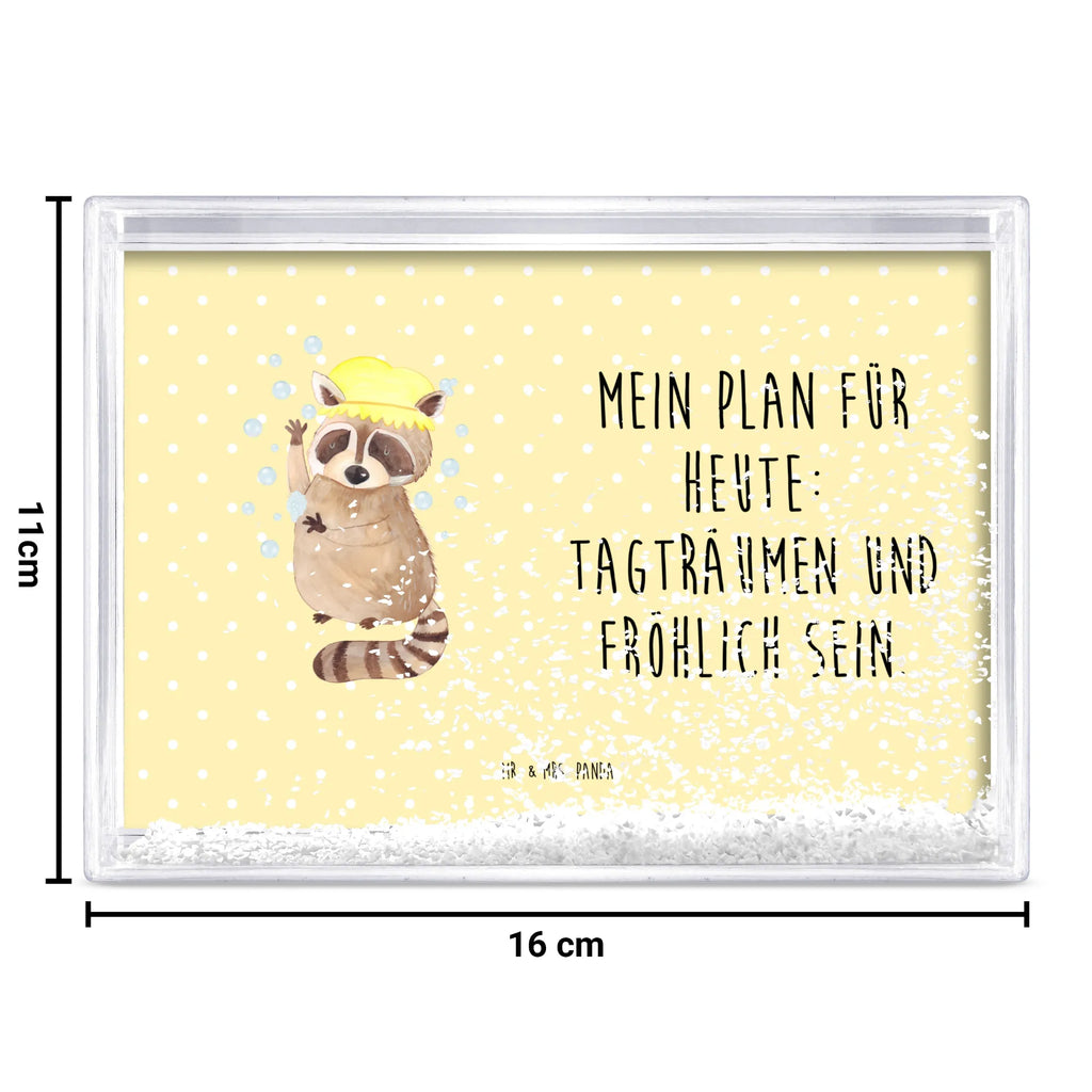Schüttelrahmen Waschbär lustige Sprüche, Tiere, Tiermotive, Gute Laune, Tagträumen, Waschbär, Fröhlich, Plan, Seifenblasen, waschen