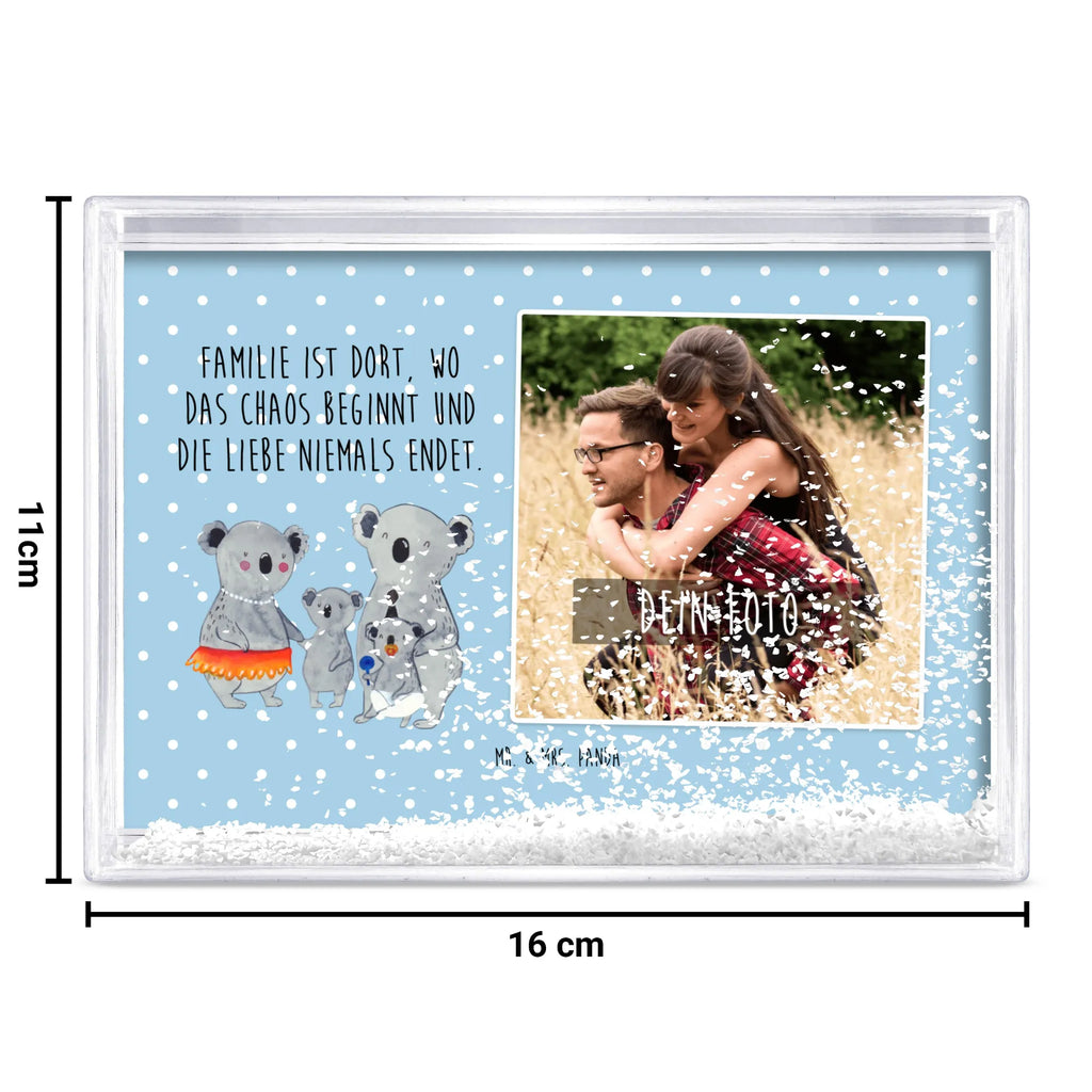 Schüttelrahmen mit Foto Koala Familie Fotogeschenk, Fotogeschenke, Orginalles Fotogeschenk, Rahmen mit Foto, Schüttelrahmen mit Foto, Bilderrahmen mit Foto, Familie, Vatertag, Muttertag, Bruder, Schwester, Mama, Papa, Oma, Opa, Geschwister, Kinder, Koalas, Familienleben, Koala, Family