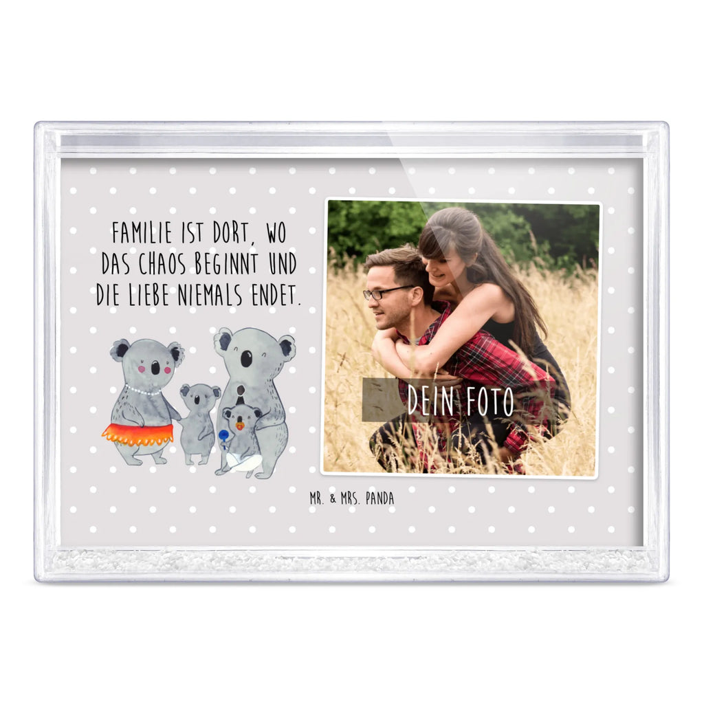 Schüttelrahmen mit Foto Koala Familie Fotogeschenk, Fotogeschenke, Orginalles Fotogeschenk, Rahmen mit Foto, Schüttelrahmen mit Foto, Bilderrahmen mit Foto, Familie, Vatertag, Muttertag, Bruder, Schwester, Mama, Papa, Oma, Opa, Geschwister, Kinder, Koalas, Familienleben, Koala, Family