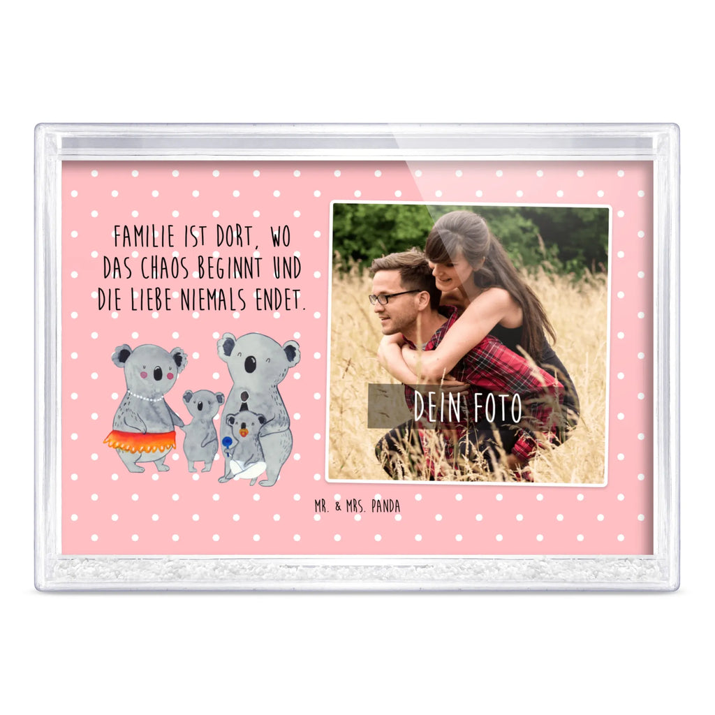 Schüttelrahmen mit Foto Koala Familie Fotogeschenk, Fotogeschenke, Orginalles Fotogeschenk, Rahmen mit Foto, Schüttelrahmen mit Foto, Bilderrahmen mit Foto, Familie, Vatertag, Muttertag, Bruder, Schwester, Mama, Papa, Oma, Opa, Geschwister, Kinder, Koalas, Familienleben, Koala, Family